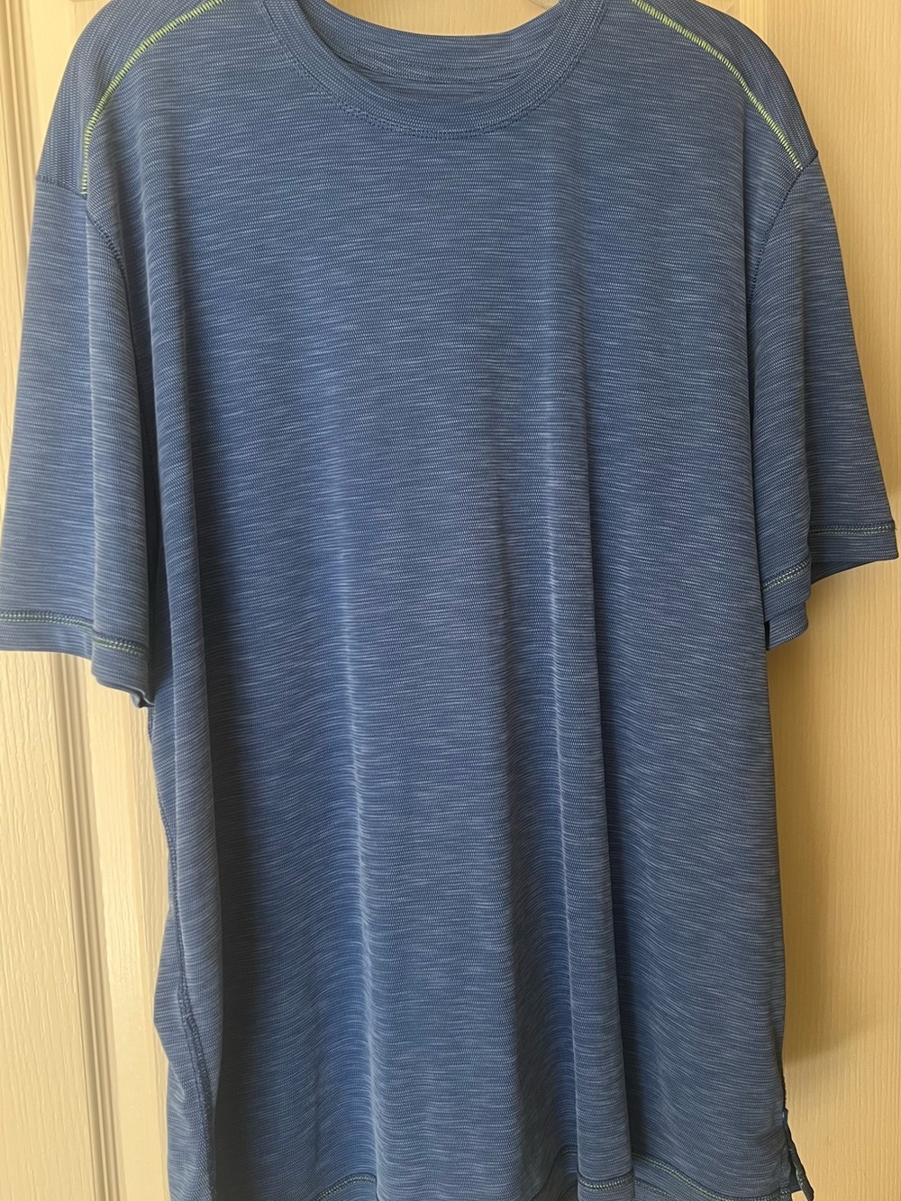 Tommy Bahama Men's Heathered Blue Short Sleeve Crew Tee
